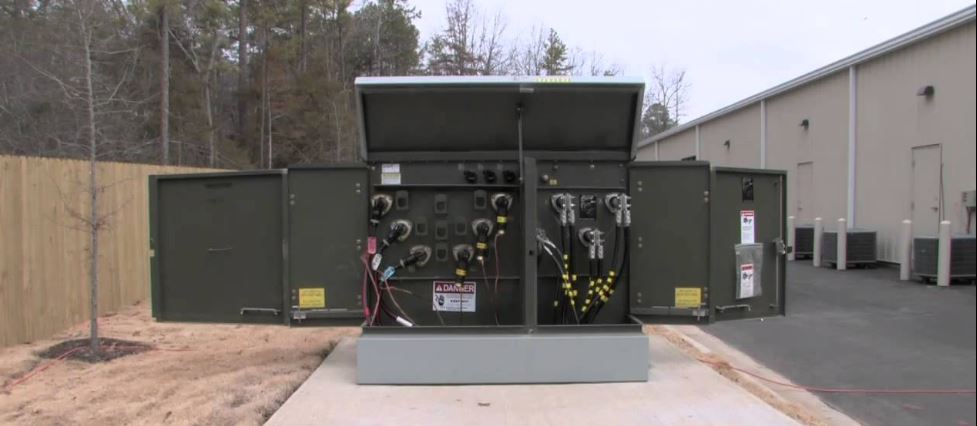 Field work at pad-mount equipment